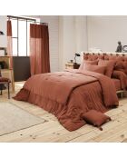 Bout de lit Gaze de Coton Gaïa terracotta - 90x200 cm