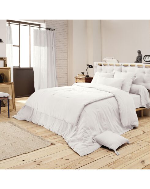 Bout de lit Gaze de Coton Gaïa chantilly