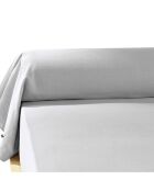 Taie de traversin Flanelle Candice brume - 85x185 cm