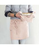 Tablier serveur Gaze de coton Gaïa guimauve