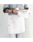 Tablier serveur Gaze de coton Gaïa chantilly