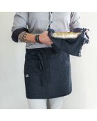 Tablier serveur Gaze de coton Gaïa minuit