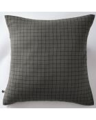 Taie d'oreiller Gaze de coton Gaïa Mix granit