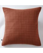 Taie d'oreiller Gaze de coton Gaïa Mix terracotta
