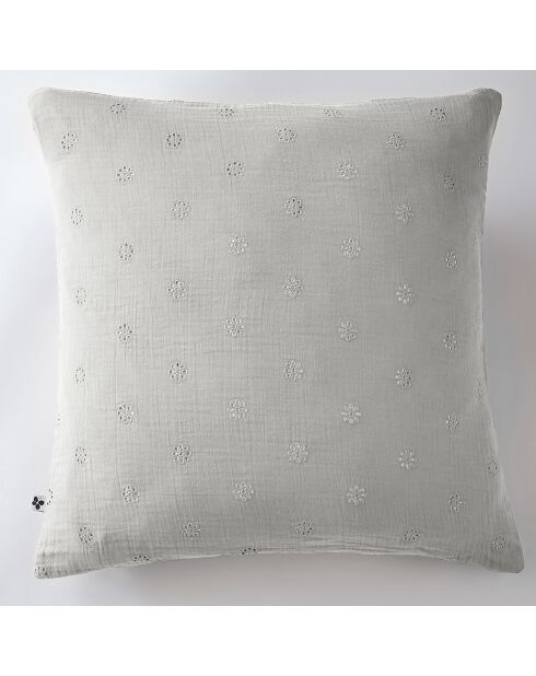 Taie d'oreiller Gaze de coton Gaïa Boho nuage