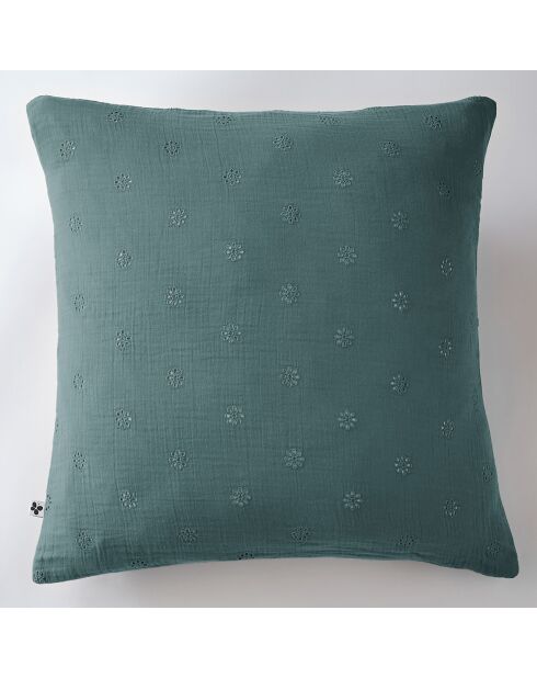 Taie d'oreiller Gaze de coton Gaïa Boho canard