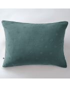 Taie d'oreiller Gaze de coton Gaïa Boho canard