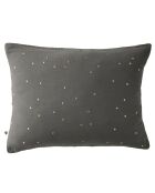 Taie d'oreiller Gaze de coton Gaïa Chic granit