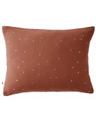 Taie d'oreiller Gaze de coton Gaïa Chic terracotta