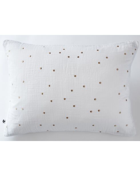 Taie d'oreiller Gaze de coton Gaïa Chic chantilly