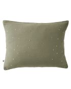 Taie d'oreiller Gaze de coton Gaïa Chic romarin