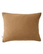 Taie d'oreiller Gaze de coton Gaïa Chic camel