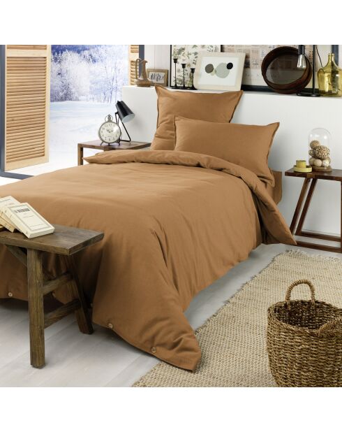 Housse de couette Flanelle Candice camel