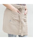 Tablier serveur Gaze de coton Gaïa pampa