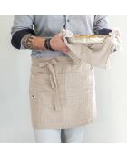 Tablier serveur Gaze de coton Gaïa pampa