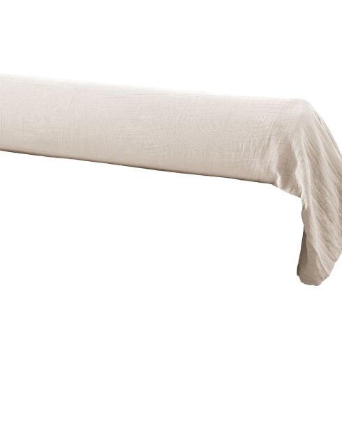 Taie de traversin Gaze de coton Gaïa pampa - 85x185 cm