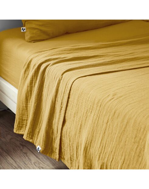 Drap plat Gaïa safran