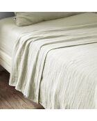 Drap plat Gaïa vert d'eau