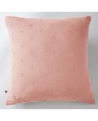 Taie d'oreiller Gaze de coton Gaïa Boho rose pêche