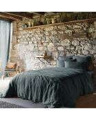 Housse de couette Lin lavé Soline ardoise