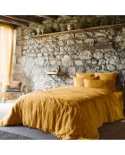 Housse de couette Lin lavé Soline miel