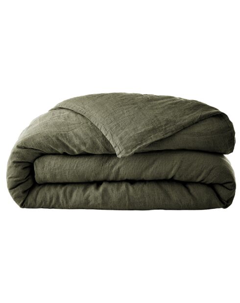 Housse de couette Lin lavé Soline thym