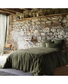 Housse de couette Lin lavé Soline thym