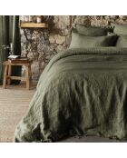Housse de couette Lin lavé Soline thym