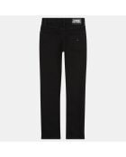 Jean en Coton stretch Scanton Used griffe brodée noir