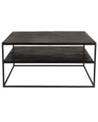 Table basse Jonas noire - 80x80x39.5 cm