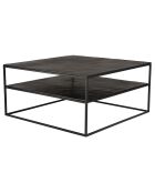 Table basse Jonas noire - 80x80x39.5 cm