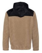 Sweat Zippé à Capuche Sherpa Polaire beige