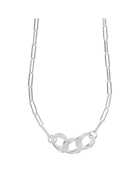 Halsketting van zilver en zirkoniumoxide