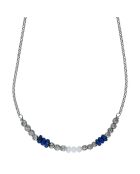 Collier en Argent Rhodié & Cristal