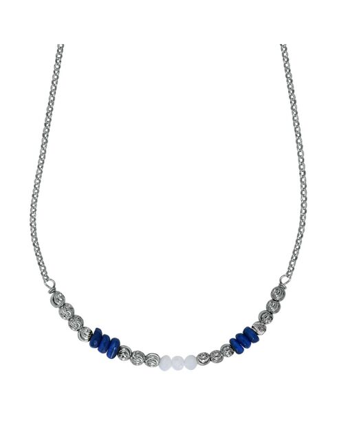 Collier en Argent Rhodié & Cristal