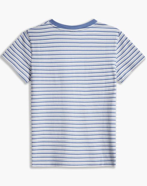 T-Shirt Perfect Colony en Coton bleu/blanc