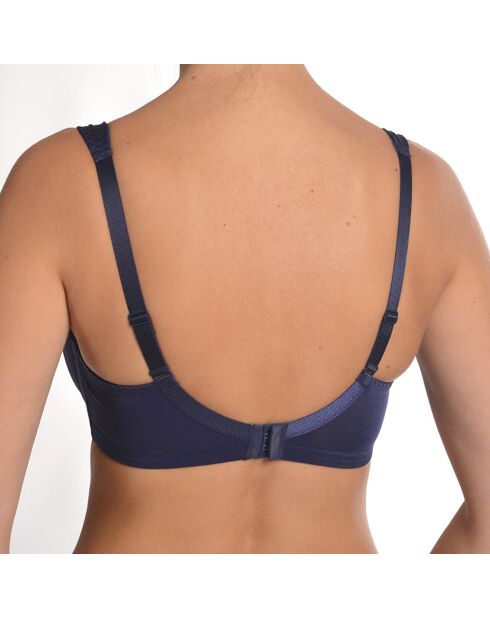 Soutien-gorge à bonnets souples avec armatures Viktoria bleu marine