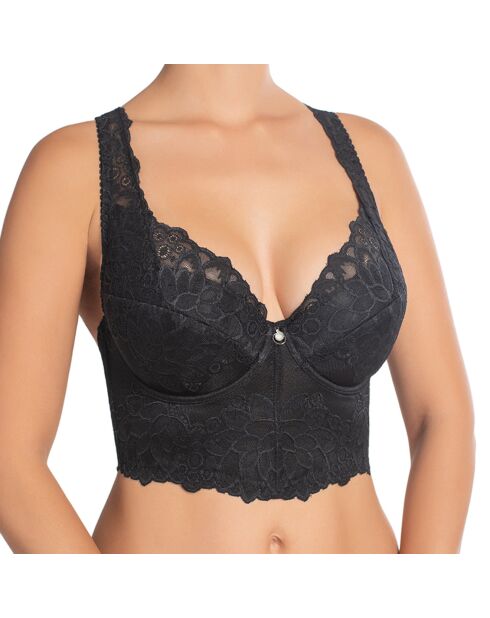 Bustier Push-Up avec armatures Catharina noir
