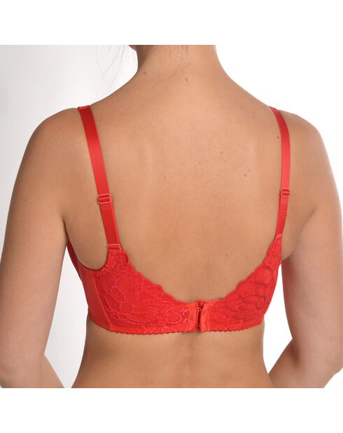 Soutien-gorge à bonnets souples avec armatures Catharina rouge