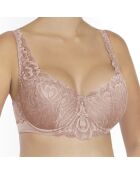 Soutien-gorge rembourré à armatures Elizabeth vieux rose