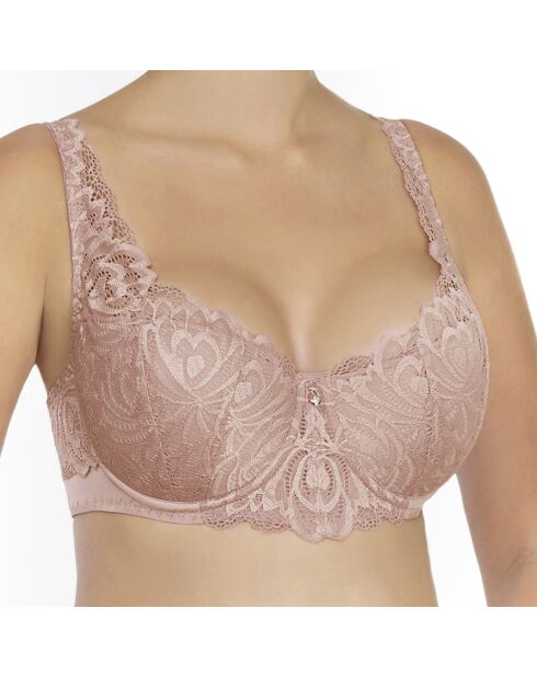 Soutien-gorge rembourré à armatures Elizabeth vieux rose