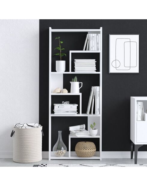 Bibliothèque prins blanche - 60x150x15 cm