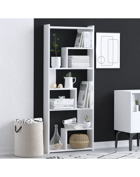 Bibliothèque prins blanche - 60x150x15 cm