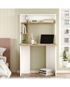 Bureau br2 pin/blanc - 90x148.6x51.6 cm