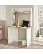 Bureau br2 pin/blanc - 90x148.6x51.6 cm
