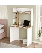 Bureau br2 pin/blanc - 90x148.6x51.6 cm