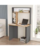 Bureau br2 pin/anthracite - 90x148.6x51.6 cm