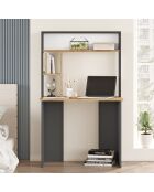 Bureau br2 pin/anthracite - 90x148.6x51.6 cm