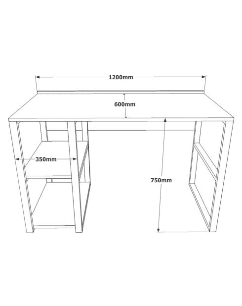 Bureau ml8 pin - 120x75x60 cm