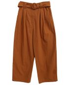Pantalon en Coton & Lin Jeanne brique